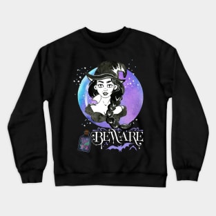 Magic Witch Tarot cards Beware potion witchy hat Witchcraft astrology Halloween Crewneck Sweatshirt